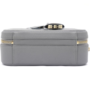 Caviar Quilted Medium CC Filigree Vanity Case Grey