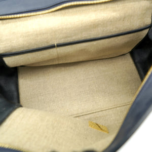 Calfskin Fabric Medium Black/Navy/Natural Trapeze