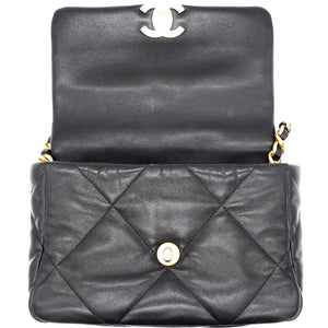 19 Small Flap Black Bag
