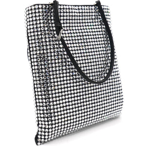 Satin with Crystals Handbag