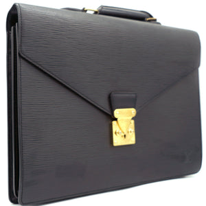 Black Epi Leather Ambassador Briefcase