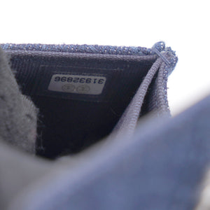 Quilted Blue Denim 19 Card Holder with Chain
