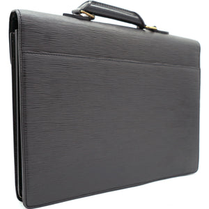 Black Epi Leather Ambassador Briefcase