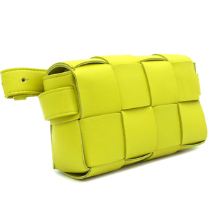 Nappa Maxi Intreccio The Belt Cassette Bag Kiwi