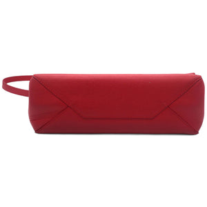 Red Leather Lockme II BB Top Handles
