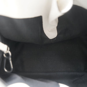White Hammock Leather Shoulder Bag