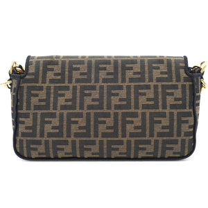Tobacco Zucca Canvas Baguette Flap Top Handle Bag