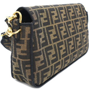 Tobacco Zucca Canvas Baguette Flap Top Handle Bag