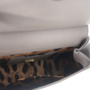 Grey Leather Medium Miss Sicily Top Handle Bag