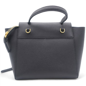 Grained Calfskin Nano Belt Bag Black