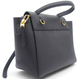Grained Calfskin Nano Belt Bag Black