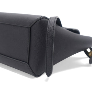 Grained Calfskin Nano Belt Bag Black