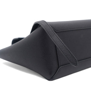 Grained Calfskin Nano Belt Bag Black