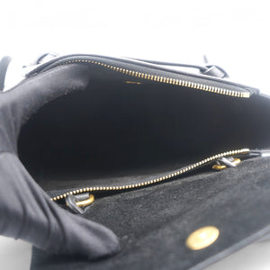 Grained Calfskin Nano Belt Bag Black