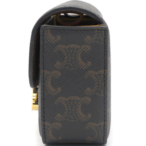 Mini Triomphe In Triomphe Canvas And Calfskin Tan