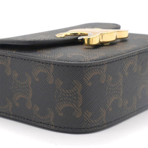 Mini Triomphe In Triomphe Canvas And Calfskin Tan
