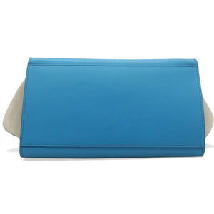 Trapeze Tri-color  Leather With Suede And Silver Hardware Bag