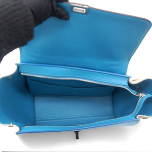 Trapeze Tri-color  Leather With Suede And Silver Hardware Bag