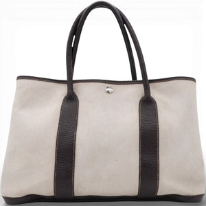 Buffle Skipper Toile Garden Party 36 Tote Marron Fonce