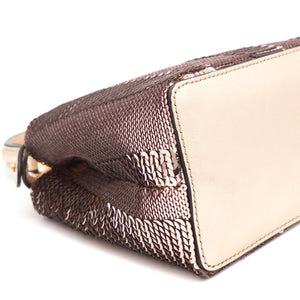 Mini Peekaboo Sequin Leather Pink 2WAY Handbag