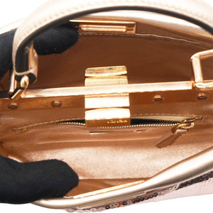 Mini Peekaboo Sequin Leather Pink 2WAY Handbag