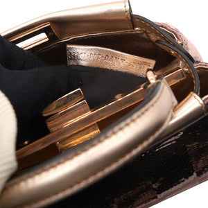 Mini Peekaboo Sequin Leather Pink 2WAY Handbag