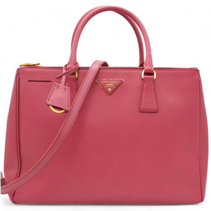 Saffiano Galleria Double Zip Tote Geranio