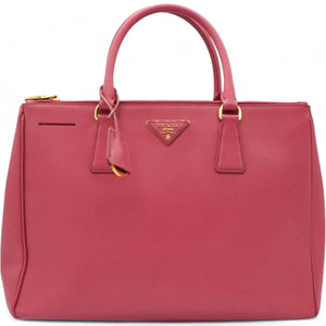 Saffiano Galleria Double Zip Tote Geranio