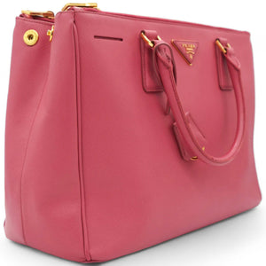 Saffiano Galleria Double Zip Tote Geranio