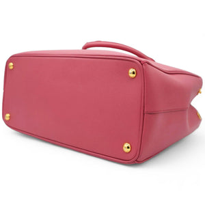 Saffiano Galleria Double Zip Tote Geranio