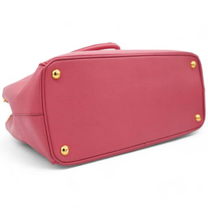 Saffiano Galleria Double Zip Tote Geranio