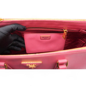 Saffiano Galleria Double Zip Tote Geranio