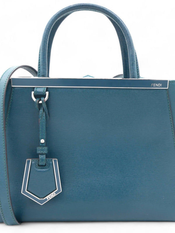 Vitello Elite Petite 2Jours Tote Blue Cobalto