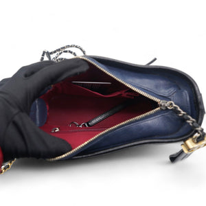 Aged Calfskin Quilted Small Gabrielle Hobo