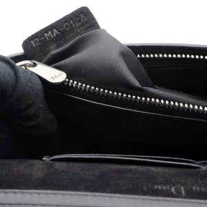 Calfskin Checkered Print Wallet On Chain WOC White Black