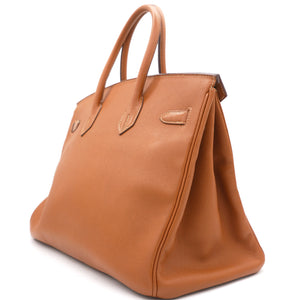 Epsom Leather Birkin 35 Bag Tan