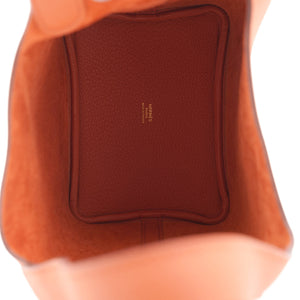 Terre Battua Taurillon Maurice Leather Picotin Lock 18 Bag