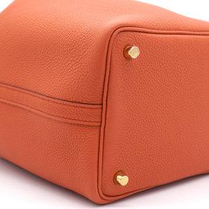 Terre Battua Taurillon Maurice Leather Picotin Lock 18 Bag