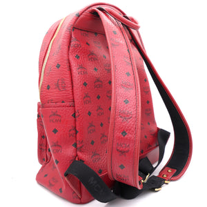 Visetos Front Studs Medium Stark Backpack Red