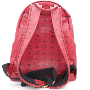 Visetos Front Studs Medium Stark Backpack Red