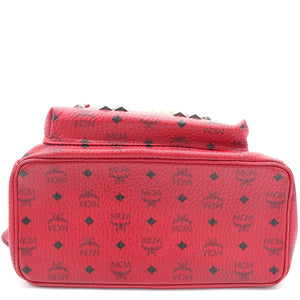 Visetos Front Studs Medium Stark Backpack Red