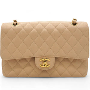 Classic Flap Medium Beige Clair Caviar