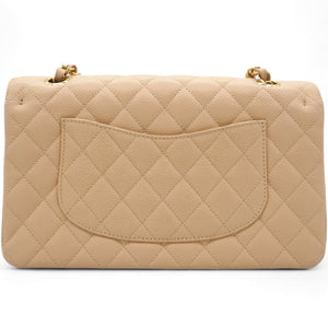 Classic Flap Medium Beige Clair Caviar