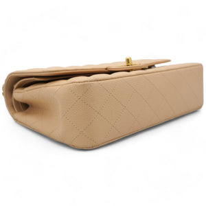 Classic Flap Medium Beige Clair Caviar