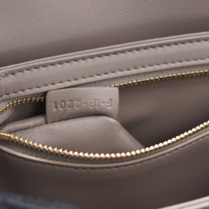 Teen Triomphe Bag in Shiny Calfskin Grey