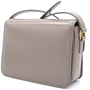 Teen Triomphe Bag in Shiny Calfskin Grey