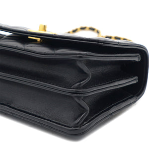 23P Top Handle Wallet on Chain Black