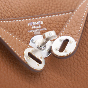 Gold Clemence Leather Mini Lindy 20 Bag