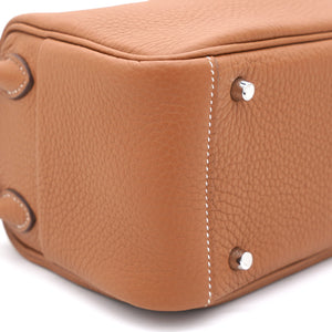 Gold Clemence Leather Mini Lindy 20 Bag