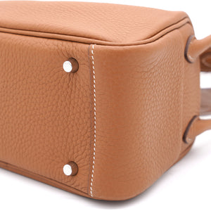 Gold Clemence Leather Mini Lindy 20 Bag